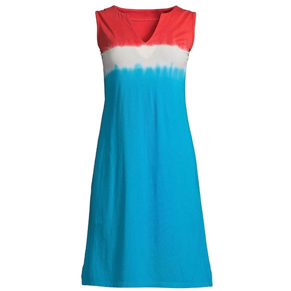 NWT Lands' End Women Cotton Jersey Maxi Swim Coverup Size M/L $80 H524 - Picture 3 of 3